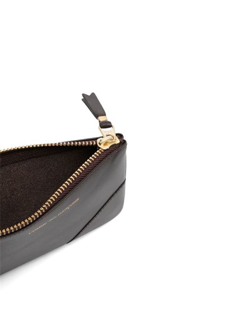 pouch zip classic line unisex marrone COMME DES GARÇONS WALLET | SA8100801